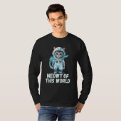 T-shirt Meowt Of This World Cat Astronaut (Devant entier)