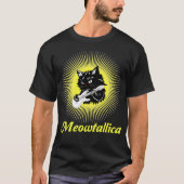 T-shirt Meowtallica Graphic: Rock Star Vibes (Devant)