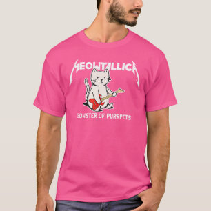T-shirt Meowtallica Meowster De Purpets - Chat Drôle