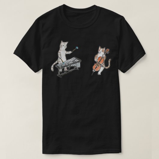 T-shirt Meowtet Vibraphone amp Cello Duet (Design devant)