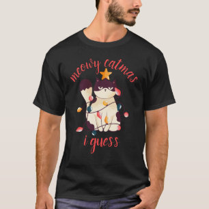 T-shirt Meowy Catmas Funny Sarcastique Amoureux des chats 
