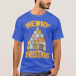 T-shirt Meowy Hanoukka Chat Arbre de Noël Juif Chanukah<br><div class="desc">Meowy Hanoukka Chat Arbre de Noël Juif Chanoukah juif.</div>