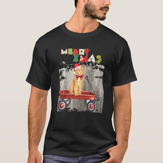 T-shirt Meowy Kitty Xmas Joyeuses Fêtes (Devant)