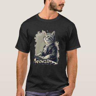 T-shirt Meowzart Chat Mozart Piano Compositeur Musique Cla