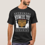 T-shirt Meowzel Tov Chanukah Juif Chat Propriétaire Ugly H<br><div class="desc">Meowzel Tov Chanukah Juif Chat Propriétaire Ugly Hanoukka 2</div>