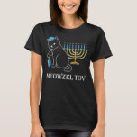 T-shirt Meowzel Tov Chanukah Propriétaire de chats juifs H<br><div class="desc">Meowzel Tov Chanukah Propriétaire de chats juifs Hanoukka</div>