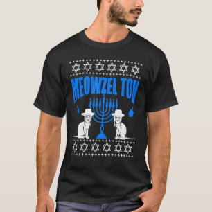 T-shirt Meowzel Tov Hanukkah Chat Chanukah Chat Juif Menor
