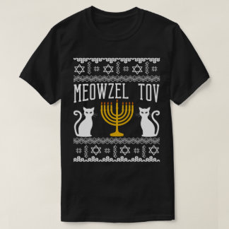 T-shirt Meowzel Tov Hanukkah Chat d'Art