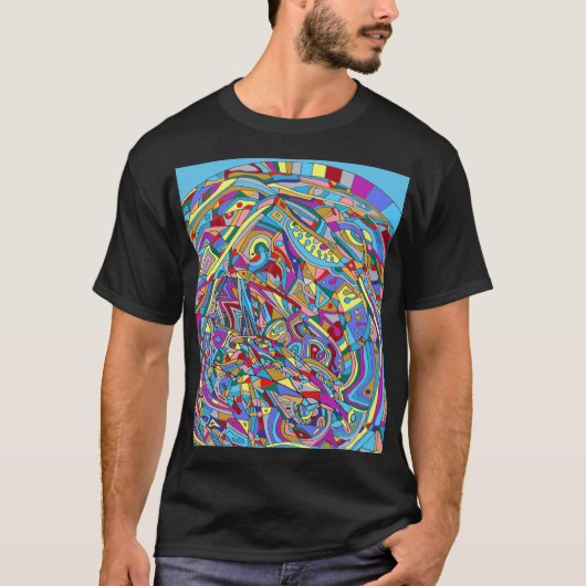 T-shirt Mer de corail Abstraite (Devant)