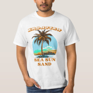 T-shirt Mer de Croatie Soleil Sable