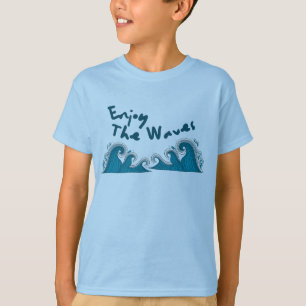 T-shirt Mer de mer vintage Profitez des vagues Enfants d'é