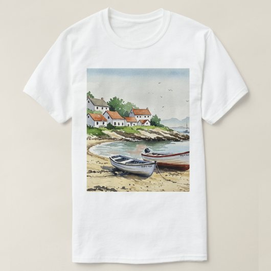 T-shirt Mer et plage (Design devant)