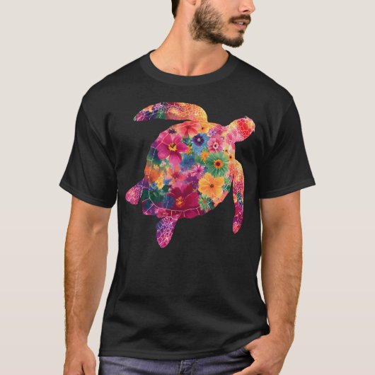 T-shirt Mer Florale (Devant)