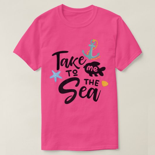 T-shirt mer mer plage estivale nage pêche soleil P (Design devant)