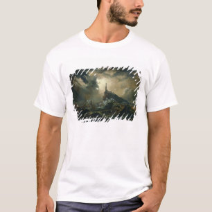 T-shirt Mer orageuse avec le phare
