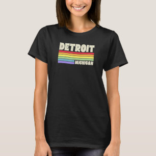 T-shirt Merc, Gay pride du drapeau arc-en-ciel de Detroit