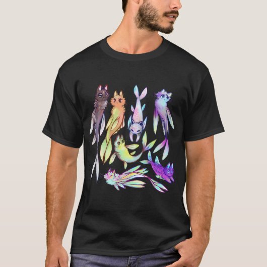 T-shirt mercats variés 2 (Devant)