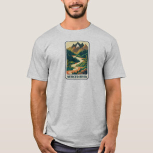 T-shirt Merced River California Colors