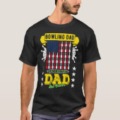 T-shirt Merch Bowling Papa Comme Un Père Régulier Mais Seu (Devant)