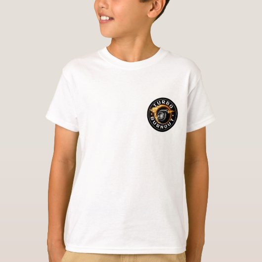 T-shirt Merch Burnout pour enfants Turbo Burnout (Devant)