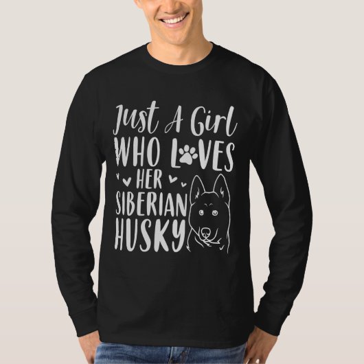 T-shirt Merch Pour Chien Husky (Devant)