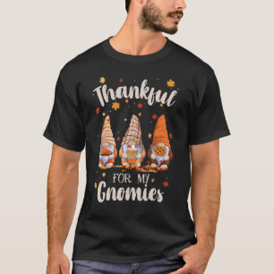 T-shirt Merci à mes Gnomies Gnomes de Thanksgiving Femmes
