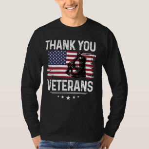 T-shirt Merci Anciens Combattants Chemise Patriotique Tee