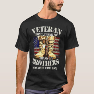 T-shirt Merci Anciens Combattants Frères Combat Boots Chie