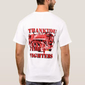 T-shirt Merci aux pompiers, (Dos)