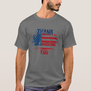 T-shirt Merci Brandon Drapeau Usa Let’S Go Brandon