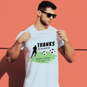 T-shirt Merci Coach Football joueur de football Merci