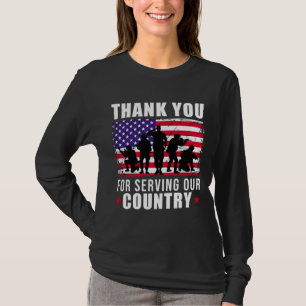 T-shirt Merci de la fête des anciens combattants pour l'A