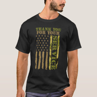 T-shirt Merci de la fête des anciens combattants pour votr