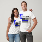 T-SHIRT MERCI DE L'APPLICATION DE LA LOI (Unisexe)