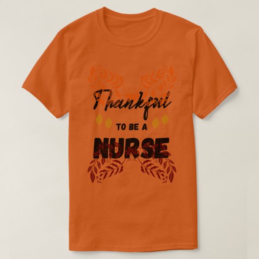 T-shirt Merci D'Être Une Infirmière Thanksgiving (Design devant)
