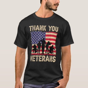 T-shirt Merci Du Drapeau Américain Patriotique Pour Hommes