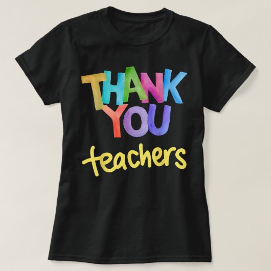 T-shirt Merci Enseignants Hommes Femmes (Design devant)