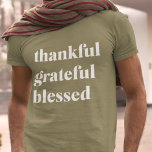 T-shirt Merci gracieux béni | Citation d'action de grâces<br><div class="desc">Merci gracieux béni | Citation d'action de grâces</div>