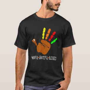 T-shirt Merci Grateful Coeur béni Turquie main Merci
