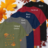 T-shirt Merci Gratuit Béni Automne Feuilles d'automne