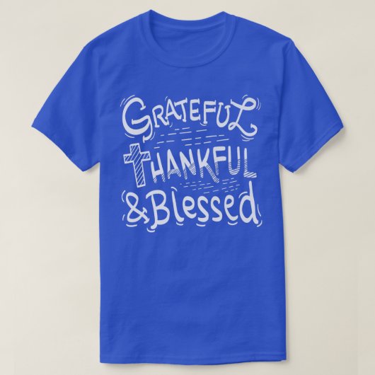 T-shirt Merci Gratuit Béni Thanksgiving Tee  (Design devant)