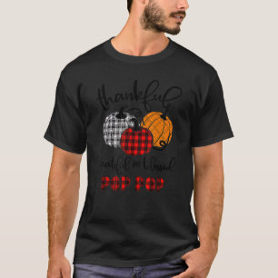 T-shirt Merci Gratuit Blessé Pop Pop Buffalo Plaid The