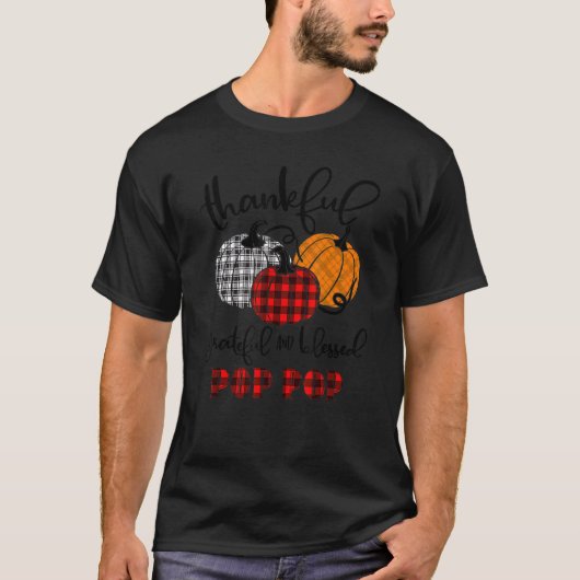 T-shirt Merci Gratuit Blessé Pop Pop Buffalo Plaid The (Devant)
