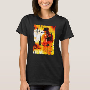 T-shirt Merci Héros Militaires Vétérans Américains Soldat