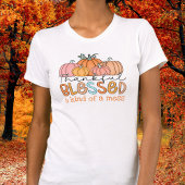 T-shirt Merci Heureux Et Une Sorte De Citrouille De Mess