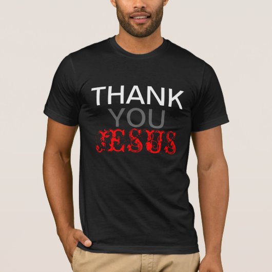 T-SHIRT MERCI JÉSUS (Devant)