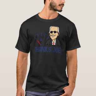 T-shirt Merci Joe Vide Tank & High Gas Prix Drôle