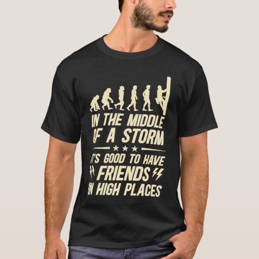 T-shirt Merci Lineman Devis Électrique Lineman Electrici (Devant)