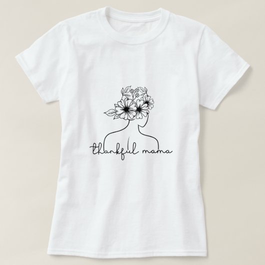 T-shirt Merci Mama Typographie (Design devant)