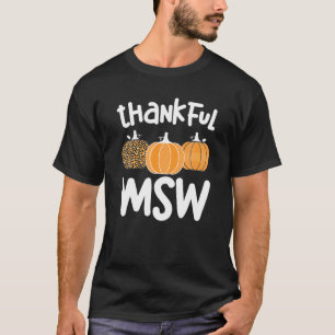 T-shirt Merci MSW Thanksgiving Master of Social Work